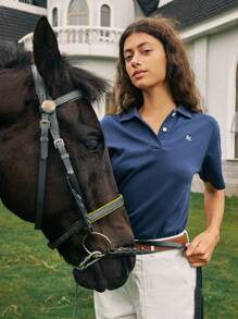 Briarwyn Summer Casual Simple Letter Embroidered Short Sleeve T-Shirt Summer 0utfits For Women Classy Outfits For Women