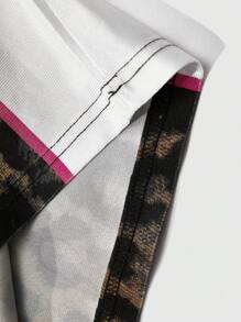 ROMWE MEN Street Life Polo de hombre con estampado de logotipo y adorno de rhinestone del nombre de una ciudad estadounidense, adecuado para uso diario en primavera/verano