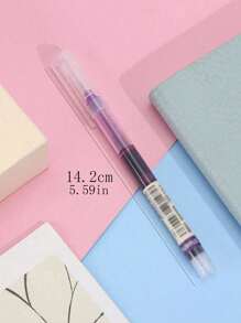 SHEIN Penne di grande capacità e colore neutro, distribuite casualmente, per il ritorno a scuola. Set di penne per taccuino di grande capacità, penne gel colorate, penne per disegno, per prendere appunti e per disegnare linee