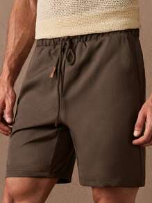 Manfinity VCAY Men Drawstring Waist Shorts