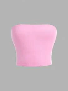 SHEIN Girlism 6pcs Tween Girls' Casual Minimalist Comfort Solid Color Camisole Tops