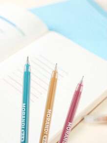SHEIN Penne di grande capacità e colore neutro, distribuite casualmente, per il ritorno a scuola. Set di penne per taccuino di grande capacità, penne gel colorate, penne per disegno, per prendere appunti e per disegnare linee