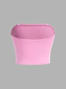 SHEIN Girlism 6pcs Tween Girls' Casual Minimalist Comfort Solid Color Camisole Tops