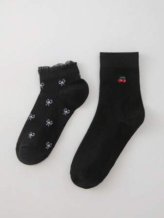 Kawaii Damen Mittelhoch Socken, niedlich und bequem, für den täglichen Gebrauch