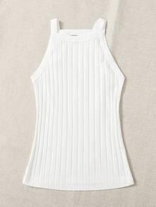 SHEIN EZwear 羅紋針織吊帶上衣