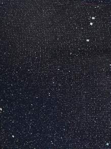 Nöista 女式闪亮紧身吊带背心，适合日常穿着和特殊夜晚外出 - 藏蓝色 - 查看 7