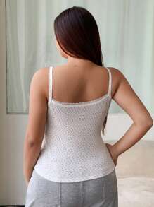 Dazy Plus 大码蝴蝶结碎花吊带背心