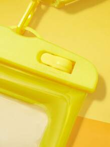 TOM & JERRY X SHEIN Sac de natation jaune transparent imperméable avec motif de dessin animé