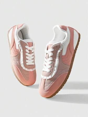 Kawaii Zapatillas informales con estampado de leopardo vintage plano para mujer, nuevos zapatos vulcanizados de ocio y deportes versátiles con estilo retro