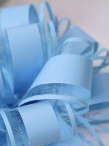 SHEIN 2 piezas de lazos de cinta con nudo para decoraciones elegantes de bodas y fiestas, suministros de envoltura de regalos de cumpleaños y navidad, lazos de cinta floral DIY para el Día de San Valentín, celebraciones festivas y decoración del hogar, decoración de bodas