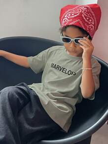 DAZY Camiseta para niño preadolescente, colección de otoño, ropa de vuelta al colegio