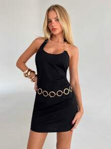 Aloruh Women Mini Dress, Fashionable Summer Style