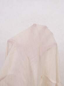 Swim Vcay 1pc Women's Solid Color Long Sleeve Kimono Cover Up, Fashionable For Summer - Apricot - View 6