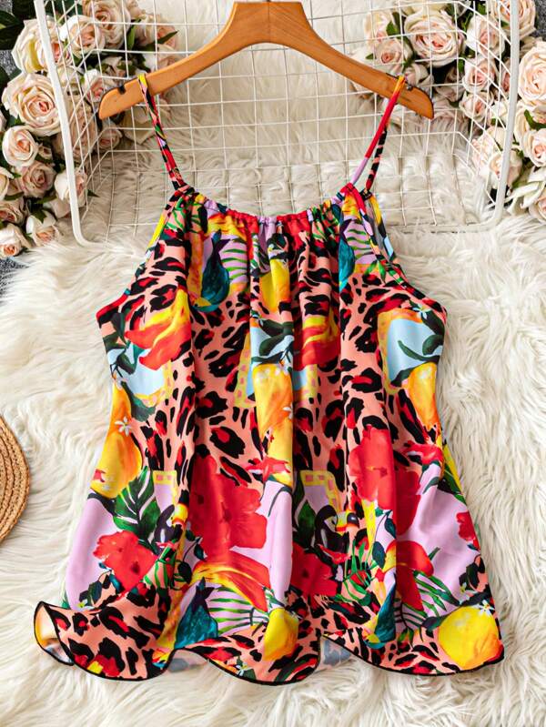 SHEIN LUNE Maiouri și bluze mărimi mariȚinute de vară pentru femeiBluze de varăȚinute de vacanță pentru femeiȚinute de vacanță pentru femei