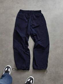 Manfinity Sport Corelite Pantaloni casual sportivi da uomo con stampa a lettera, vita con coulisse, comodi e larghi, abbigliamento sportivo da allenamento, pantaloni da jogging, pantaloni da palestra, pantaloni della tuta, pantaloni sportivi, abbigliamento da palestra ampio e traspirante autunnale