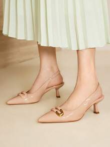 MOTF PREMIUM WOMEN'S POINTED TOE LOW HEEL PUMPS, SUITABLE FOR EVERYDAY WEAR, ALL SEASON