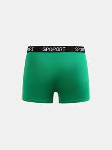 Teen Boy 7pcs Contrast Letter Tape Boxer Briefs