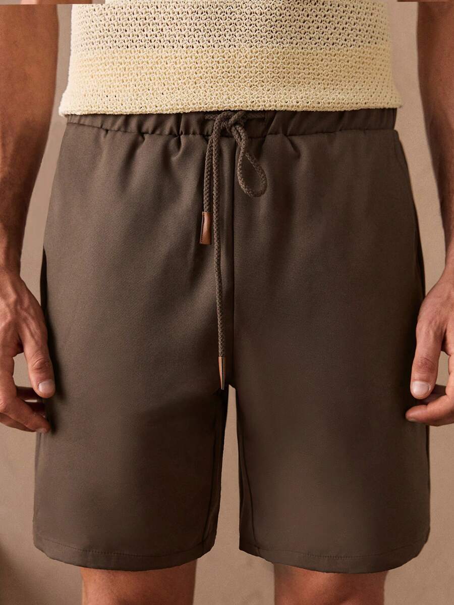 Manfinity VCAY Men Drawstring Waist Shorts