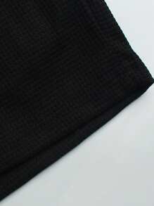 Manfinity Homme Men's Solid Color Polo Shirt And Shorts Set, Casual & Minimalist For Daily Wear Men's Two Pieces Casual Casual Plus 2 Pieces Outfit Men Casual Two Pieces Set Men Outfits For Men T Shirt Co Ords 2 Pieces Outfit Men Outfits 2 Pieces Men Summer Outfits Men T Shirt Co Ords Men's 2 Pieces Outfit Casual Two Pieces Set Men Men Two Pieces Outfits - Black - View 4