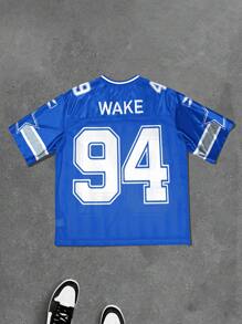 Manfinity LEGND 大码男式V领网眼运动棒球T恤