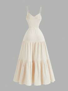 SHEIN Girlism Lässiges, minimalistisches, bequemes Camisole-Kleid in A-Linie mit taillierter Taille für Tween-Mädchen