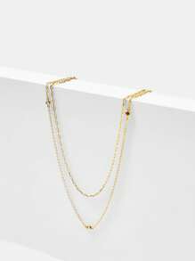 MOTF PREMIUM COLLAR DE DOBLE CAPA CON CIRCONITA DORADA - Amarillo Oro - Ver 2