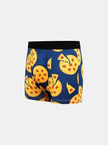 Tween Boy Hamburger Pizza Print Elastic Waist Briefs