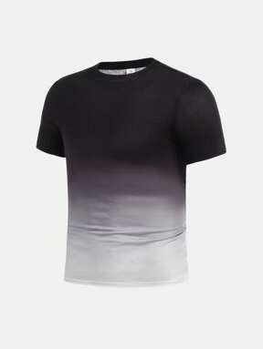 SHEIN Camiseta de manga corta casual para adolescentes varones, ropa deportiva de calle, adecuada para punk rock, escuela, salidas diarias, fiestas, festivales de música, apta para primavera y verano