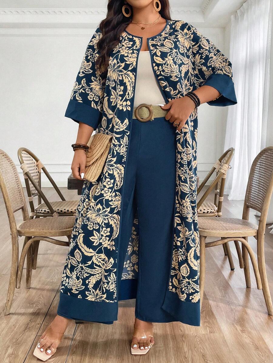 Breezaya A Two Pieces Set For Women's Summer Vacation And Leisure - Blue - View 1