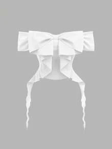 SHEIN MOD 蝴蝶袖蝴蝶结设计迷人上衣