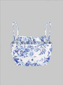 SHEIN Girlism Tween Girls Casual Comfy Cami Top And Mini Skirt 2 Pieces Set