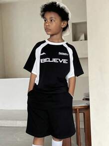 DAZY Bộ trang phục 2 món cho bé trai/bé mới biết đi - màu đen - Xem 5