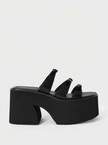 Sugerpunk Women's Sexy Bowknot Thick Bottom Sandals - Summer Punk Style Suspender Open Toe Wedge Shoes - Comfortable Breathable Slip-On