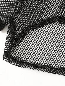 SHEIN Explorewe 3 件套青少年女孩夏季休闲宽松凉爽短款上衣、黑色修身吊带背心和阔腿裤，适合日常、度假、郊游、聚会、节日装 - 黑色 - 查看 5