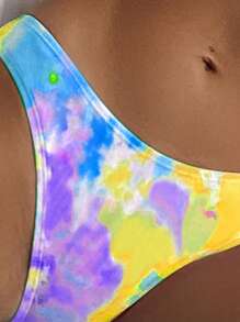 Swim Vcay 女士夏季海滩扎染性感比基尼套装 - 彩色 - 查看 5