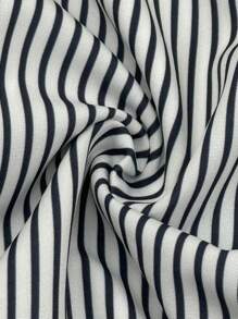 Manfinity Dauomo 夏季男士休闲条纹短袖衬衫 - 彩色 - 查看 4