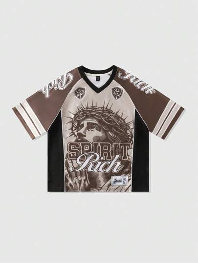 Street Life T-shirt à manches courtes en maille pour hommes, Maillot de sport Athletic