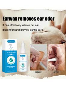1/2/4/10pcs Yegbong Pet Ear Care Drops, Dog & Cat Ear Cleaning Solution
