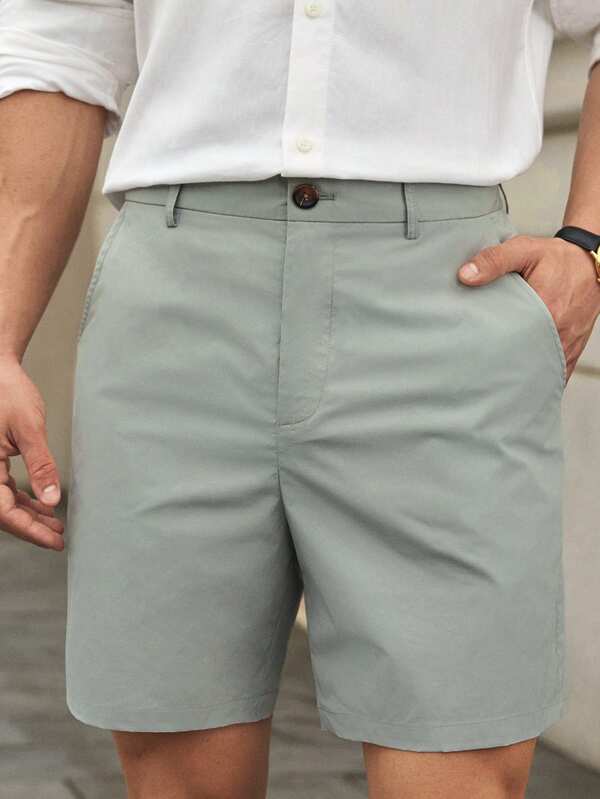 EASEVO Pantalones cortos de verano informales tejidos para hombres talla grande