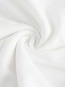 SHEIN ICON Women Asymmetric Hem Batwing Neck Backless Blouse