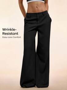 Forever 21 New Autumn Winter Low Waist Casual Personality Flared Leg Pants