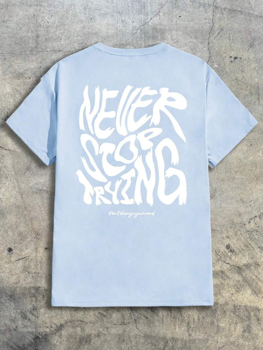 AXEPEAK Camiseta de Malha de Manga Curta com Estampa Colorida e Gola Redonda, Inspirada no Streetwear, Itens para Casais