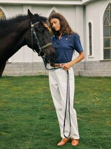 Briarwyn Summer Casual Simple Letter Embroidered Short Sleeve T-Shirt Summer 0utfits For Women Classy Outfits For Women