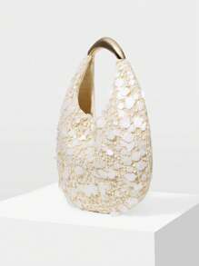 MOTF PREMIUM PU LEATHER COMMUTER HANDBAG - Apricot - View 3