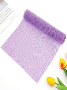 1/2 件套网状去角质背部长网浴擦洗毛巾套装，双面温和去角质，有效身体磨砂，淋浴时使用背部磨砂器，优质网状材质，方便的绑带毛巾设计，丝瓜络毛巾，使皮肤光滑的身体海绵，非常适合日常使用（蓝色、紫色）家居浴室装饰 - 彩色 - 查看 5