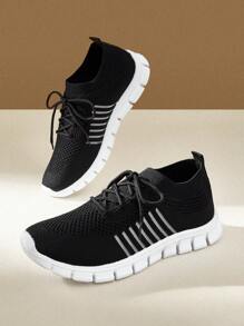 CUCCOO EASI 女式轻便透气休闲运动鞋 - 黑色 - 查看 7