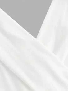 SHEIN ICON Women Asymmetric Hem Batwing Neck Backless Blouse