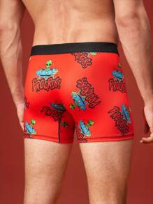 Happy Jammies Boxers briefs pour hommes avec imprimé graphique contrastant sur tout le vêtement
