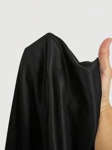 SHEIN MOD Plus Size Pink Placement Print Loose Scoop Neck Top - Black - View 5