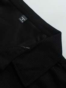 Manfinity Homme Men's Solid Color Polo Shirt And Shorts Set, Casual & Minimalist For Daily Wear Men's Two Pieces Casual Casual Plus 2 Pieces Outfit Men Casual Two Pieces Set Men Outfits For Men T Shirt Co Ords 2 Pieces Outfit Men Outfits 2 Pieces Men Summer Outfits Men T Shirt Co Ords Men's 2 Pieces Outfit Casual Two Pieces Set Men Men Two Pieces Outfits - Black - View 8